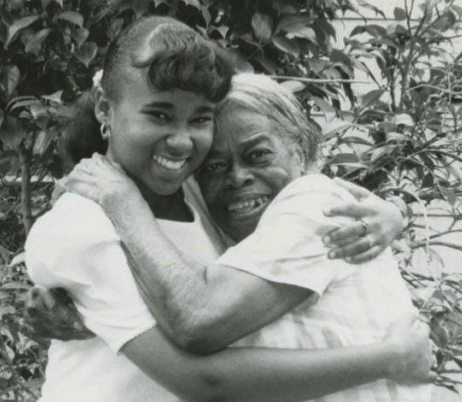 Photo of Ms. Oseola McCarty with Stephanie Bullock 1995